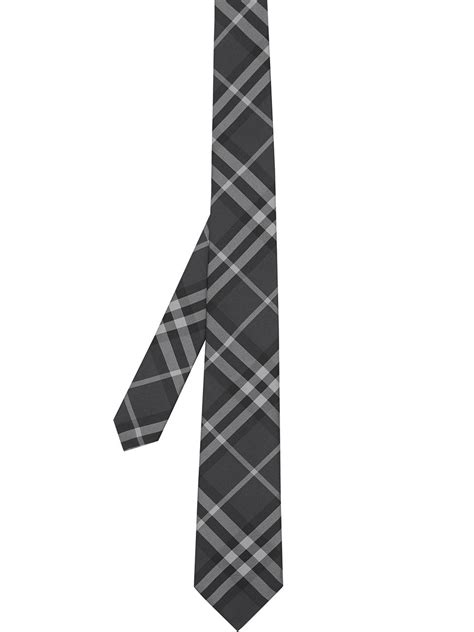 BURBERRY Classic Cut Check Silk Tie 